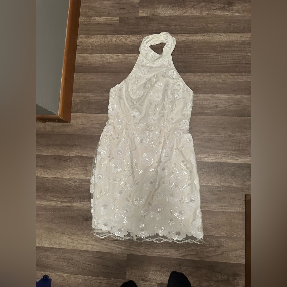 Milly White sequin Dress